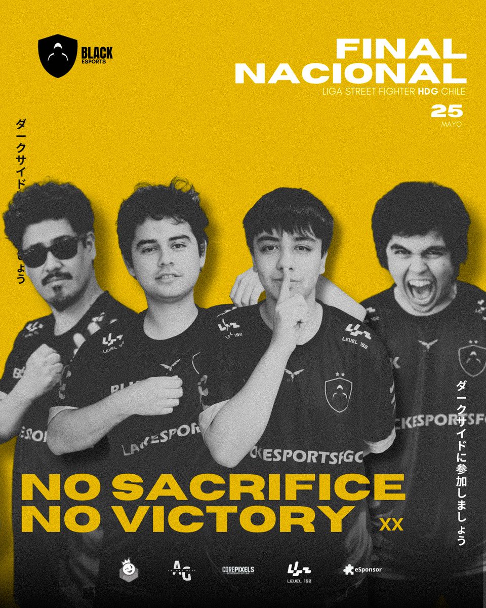BLACK ESPORTS (@blackesportsfgc) on Twitter photo 25 de mayo estaremos jugando la gran final de la liga chilena <a href="/HDGTeam_/">HadoukenDojoGamer</a> de SF6 presencial , dónde nuestros jugadores @Craimegod y <a href="/Cloud_17st/">⬛BLK INK CLOUD17</a> disputarán en sus respectivos grupos quedarse con la gloria!
Además, @floristov_x y <a href="/biffen___/">Håkon Axelsen Karlsen</a> estarán en los micrófonos entregando todo! 25 de mayo estaremos jugando la gran final de la liga chilena <a href="/HDGTeam_/">HadoukenDojoGamer</a> de SF6 presencial , dónde nuestros jugadores @Craimegod y <a href="/Cloud_17st/">⬛BLK INK CLOUD17</a> disputarán en sus respectivos grupos quedarse con la gloria!
Además, @floristov_x y <a href="/biffen___/">Håkon Axelsen Karlsen</a> estarán en los micrófonos entregando todo!