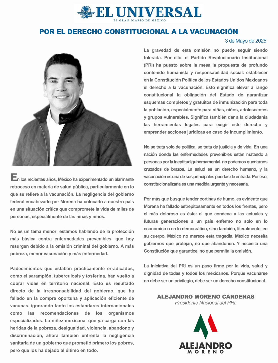 No se trata solo de política, se trata de justicia y de vida. En una nación donde las enfermedades prevenibles están matando a personas por la ineptitud gubernamental, no podemos quedarnos cruzados de brazos. La salud es un derecho humano, y la vacunación es una de sus