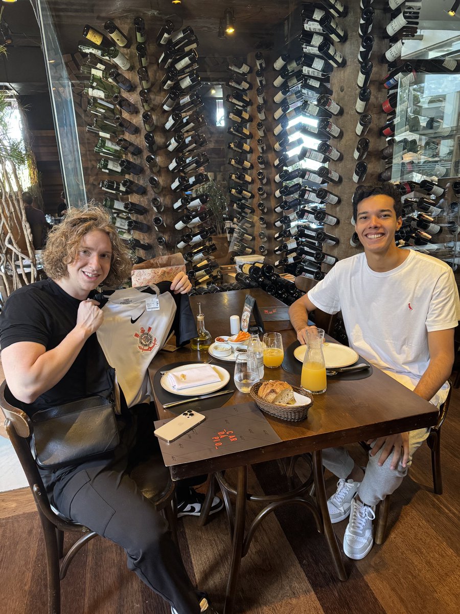 TapWater is in Brazil, and I gave him a shirt from my favorite team haha 😅