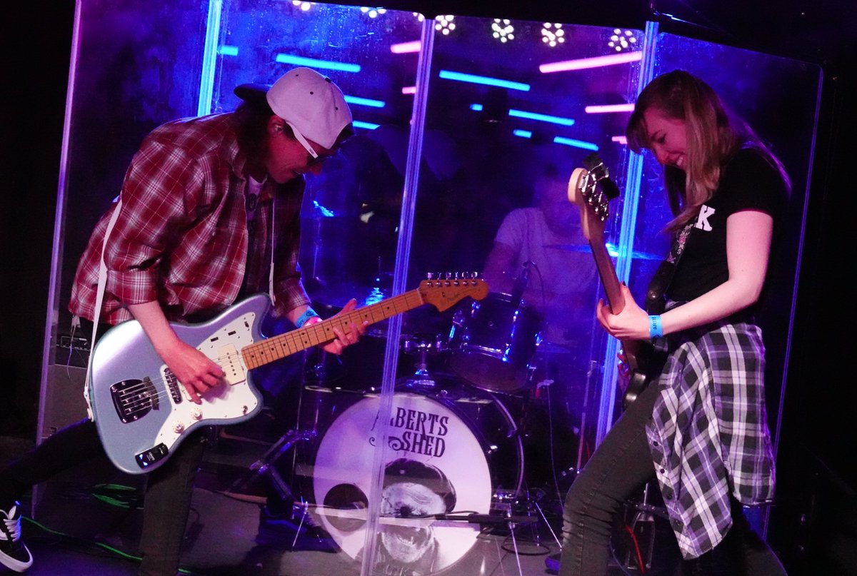 RocknRoller2019's tweet image. Saw some great artists at #LoopFest in Shrewsbury. Gemima from Riot Grrrl band Boom Boom Womb is playing 40 venues as part of the festival to raise money for Arty Party x