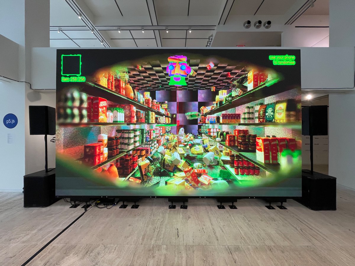 Please join us tomorrow <a href="/rhizome/">Rhizome</a> in New York for GOD MODE*

5-7pm, Sunday 4 May
rhizome.org/events/god-mode

*motion-captured real-time rendered audience-led reinforcement-learning monologue about AI having an existential crisis in a supermarket and cheating its way out