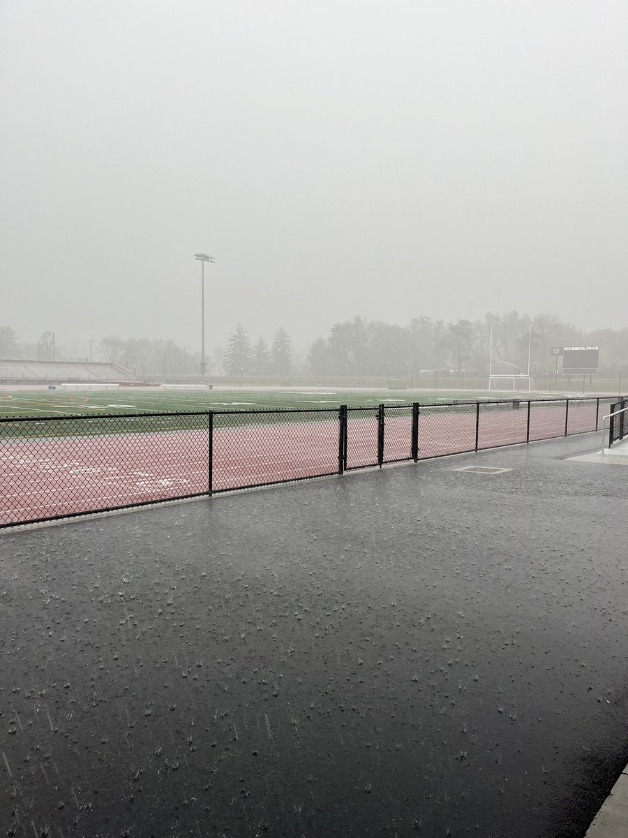 A little rain won’t stop us from getting a sweet treat! Thanks to Hole in the Wall Donuts for celebrating the completion of Dietz Stadium with us!