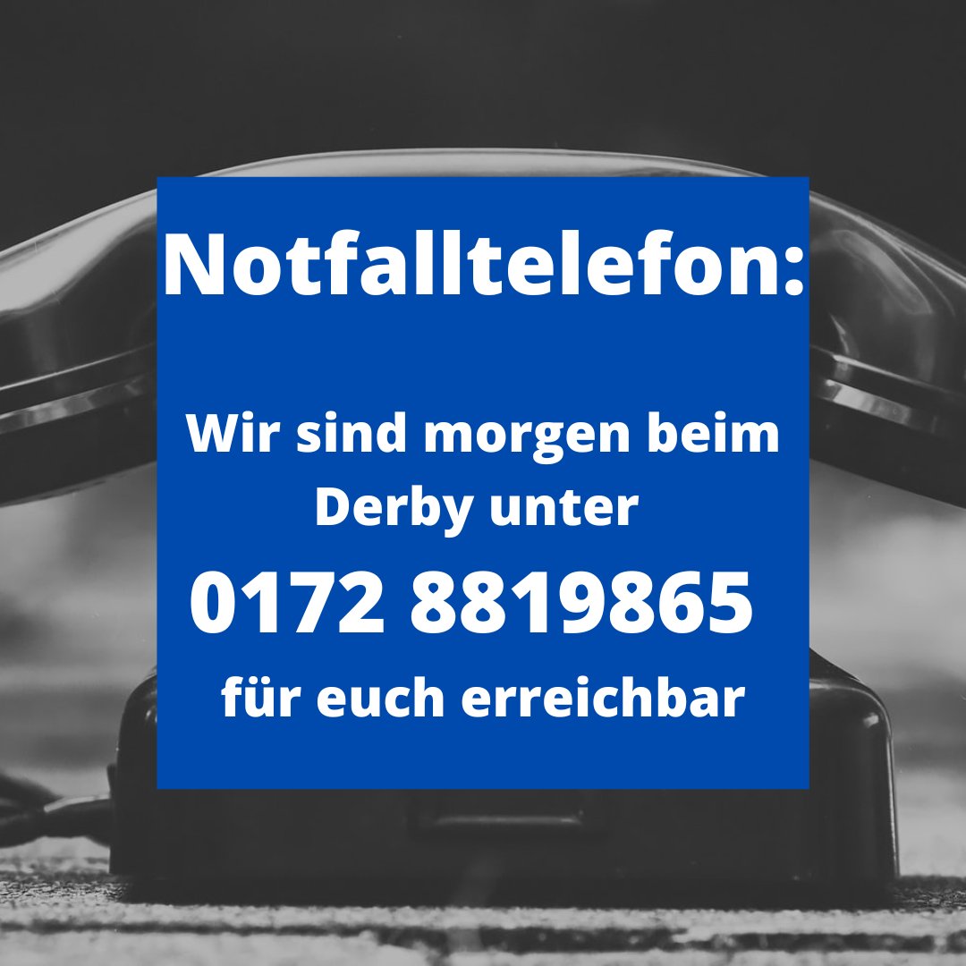 Morgen findet wieder das Derby gegen den FCK im Wildpark statt. 
Lasst euch nicht provozieren. 
Solltet ihr Probleme mit dem Ordnungsdienst oder der Polizei haben, sind wir unter 0172 8819865 für euch erreichbar. 
#derby #fanhilfe #KSCFCK