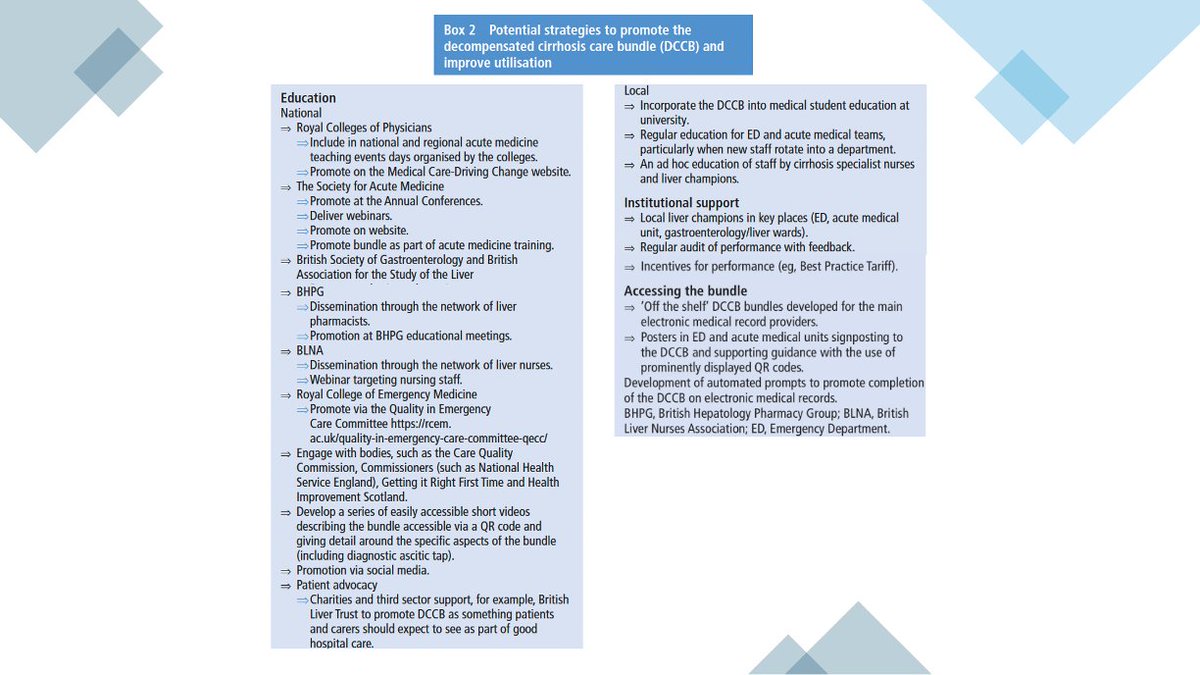Do you believe streamlining the "cirrhosis admission care bundle" in the electronic medical record (i.e. order set) will improve the implementation of key recommendations made in the recent BSG/BASLD guideline? Please answer in the linked survey 📝 

🔗 surveymonkey.com/r/889RLBQ