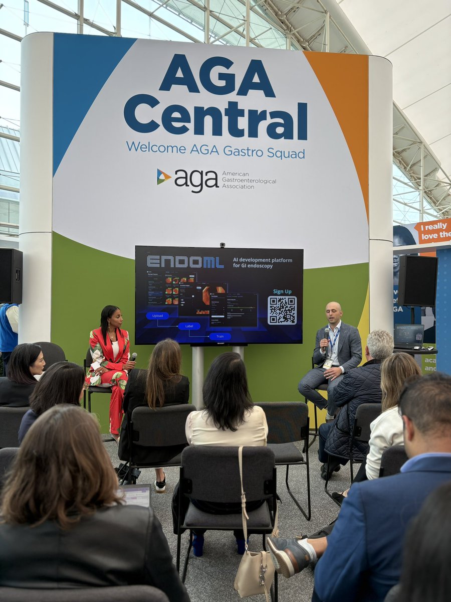 So many 💎 on GI entrepreneurship being shared right now in AGA Central by <a href="/MccutchenDr/">Dr. Aja Mccutchen</a> and @MattZschwartz! 🤯 <a href="/Pandora_Health/">Pandora Health</a> <a href="/virgosvs/">Virgo</a>