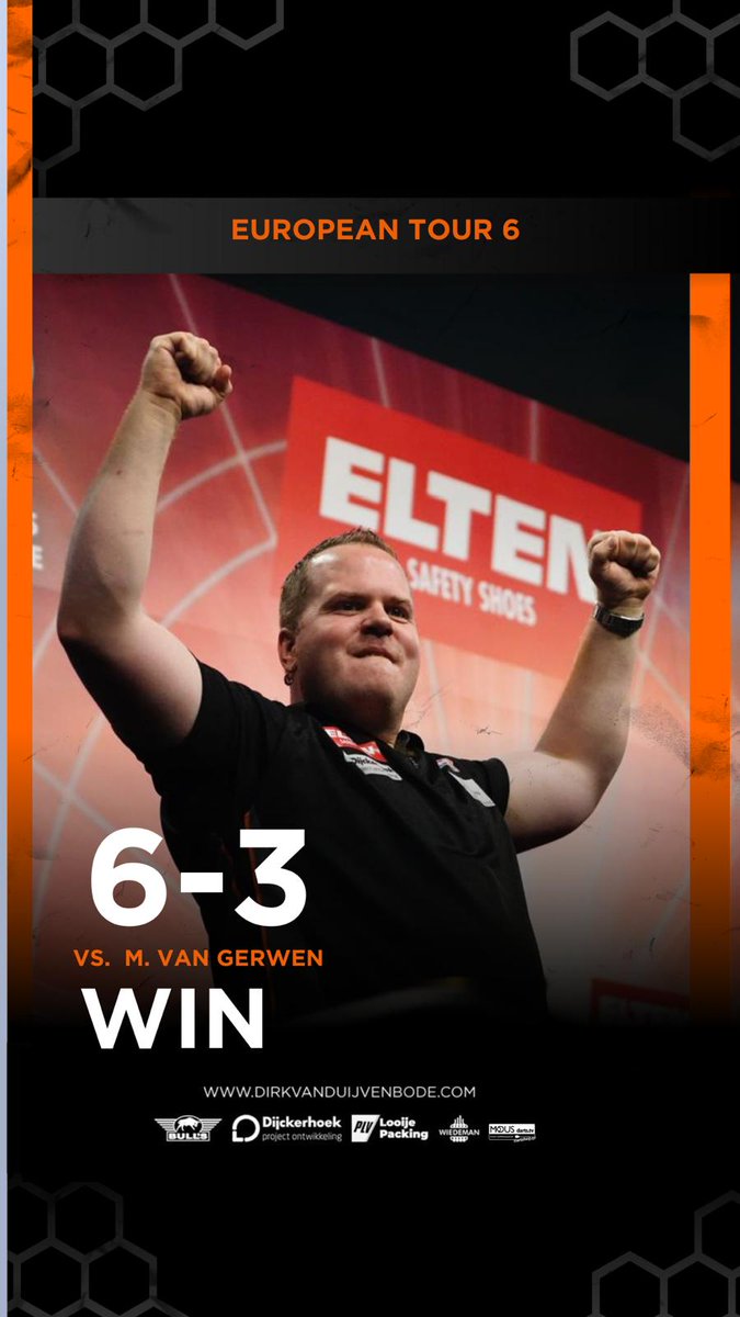 Dirk van Duijvenbode (@duivee) on Twitter photo πͺπ»
ππ³π±
Last 16 π
<a href="/ModusDarts180/">MODUS Sports</a>
<a href="/BullsDartsNL/">Bull's Darts NL</a> Looije Packing
Dijckerhoek
Wiedeman πͺπ»
ππ³π±
Last 16 π
<a href="/ModusDarts180/">MODUS Sports</a>
<a href="/BullsDartsNL/">Bull's Darts NL</a> Looije Packing
Dijckerhoek
Wiedeman