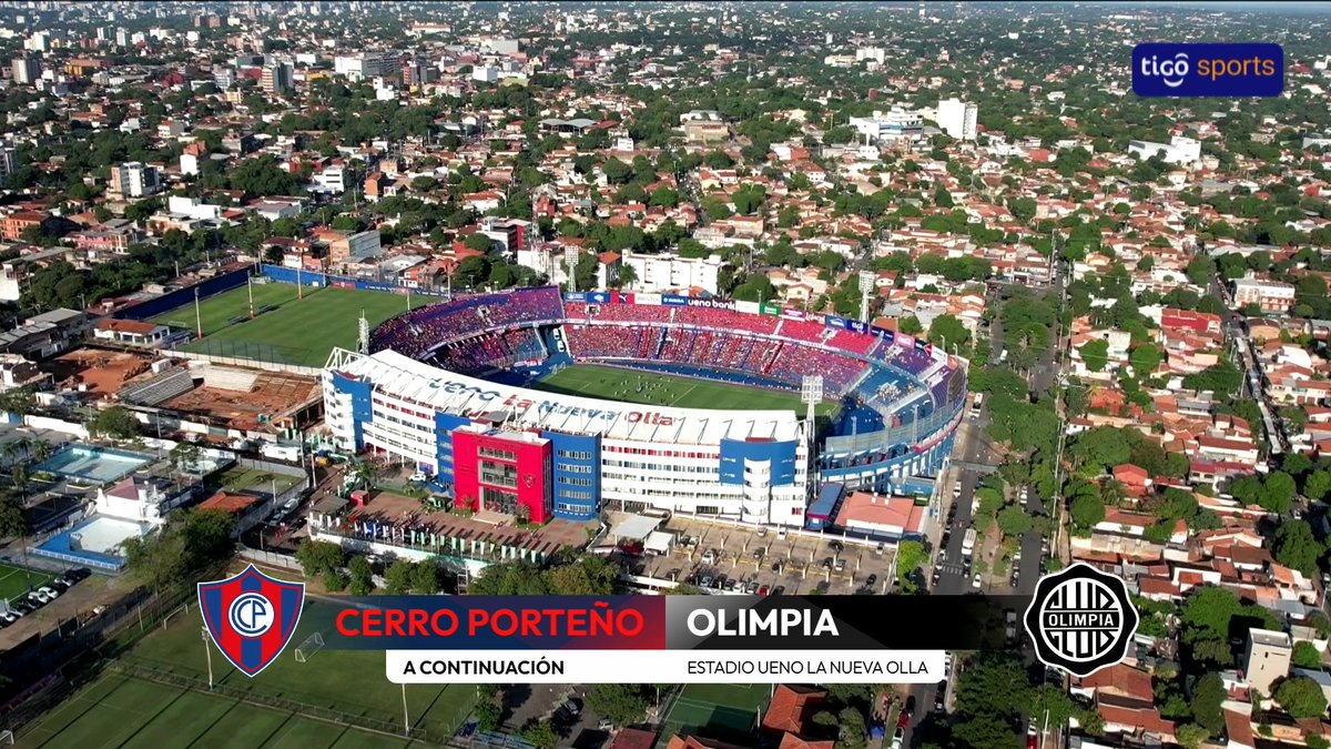 ¡LLEGÓ LA HORA!

Cerro Porteño vs. Olimpia

Relatos: <a href="/DaRosaRuben/">Ruben Dario Da Rosa</a> 
Comentarios: <a href="/FranLopezBorja/">Francisco Lopez</a> 
Cronistas: <a href="/PepiTorres17/">Pedro Torres</a> y <a href="/diegorolcan86/">Diego Rolón Cantero</a> 

📺Tigo Sports

▶️Viví el #ClásicoTigoSports en tigosports.com.py