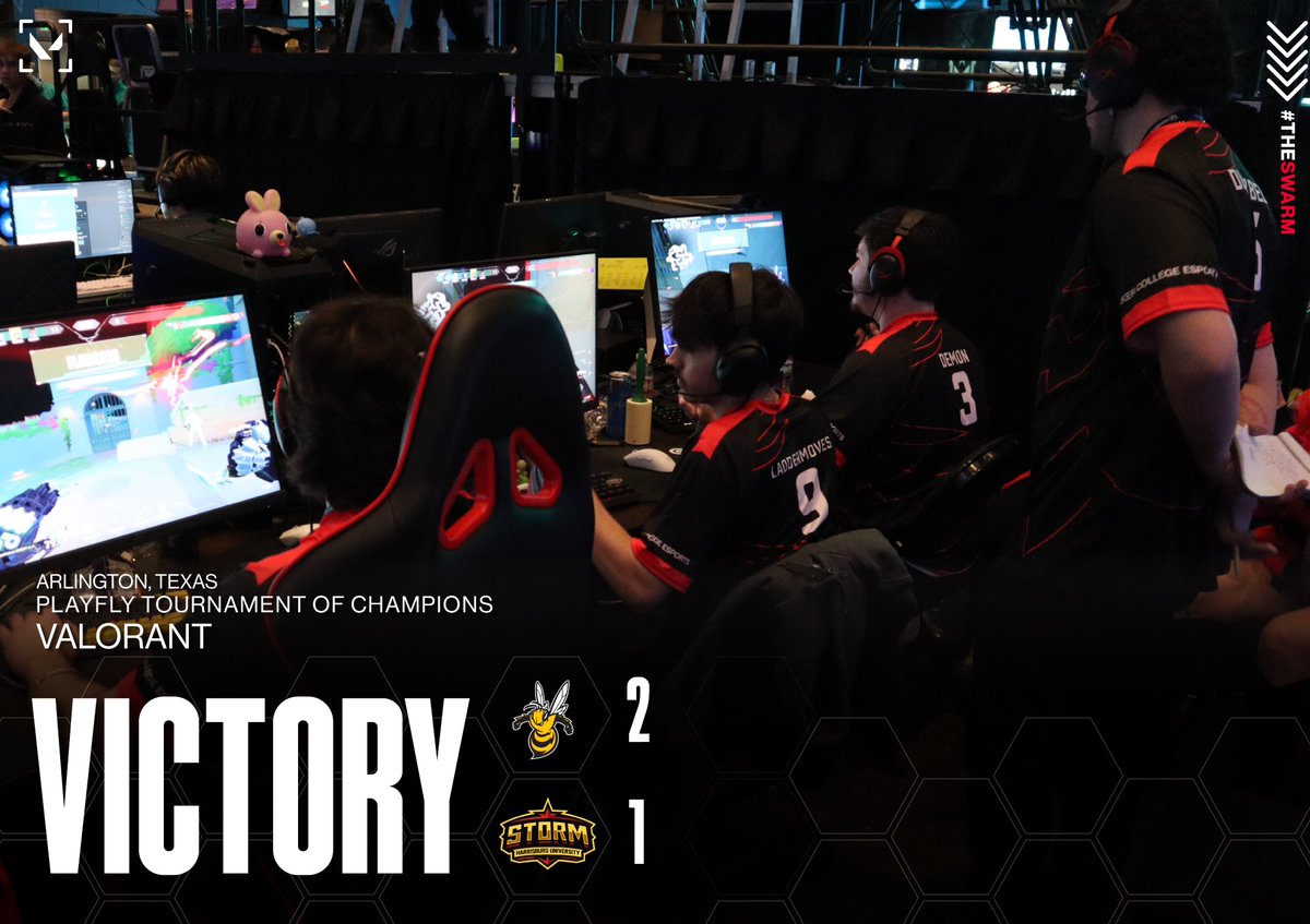 The storm has been weathered 🌤️

A statement 2-1 victory for #SwarmVAL sends us to the CECC Quarterfinals!