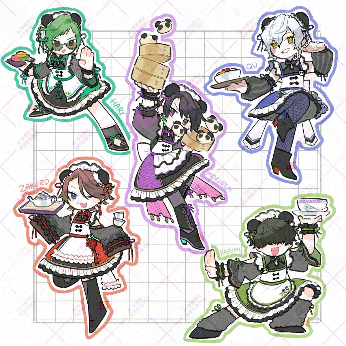usagine23's tweet photo. ⚠️女装⚠️

🐼チャイナメイド✖️ちむ©️

👇ノイズ軽めはポイピクにて（ツリーにリンク） https://t.co/LWtjXDKCKA