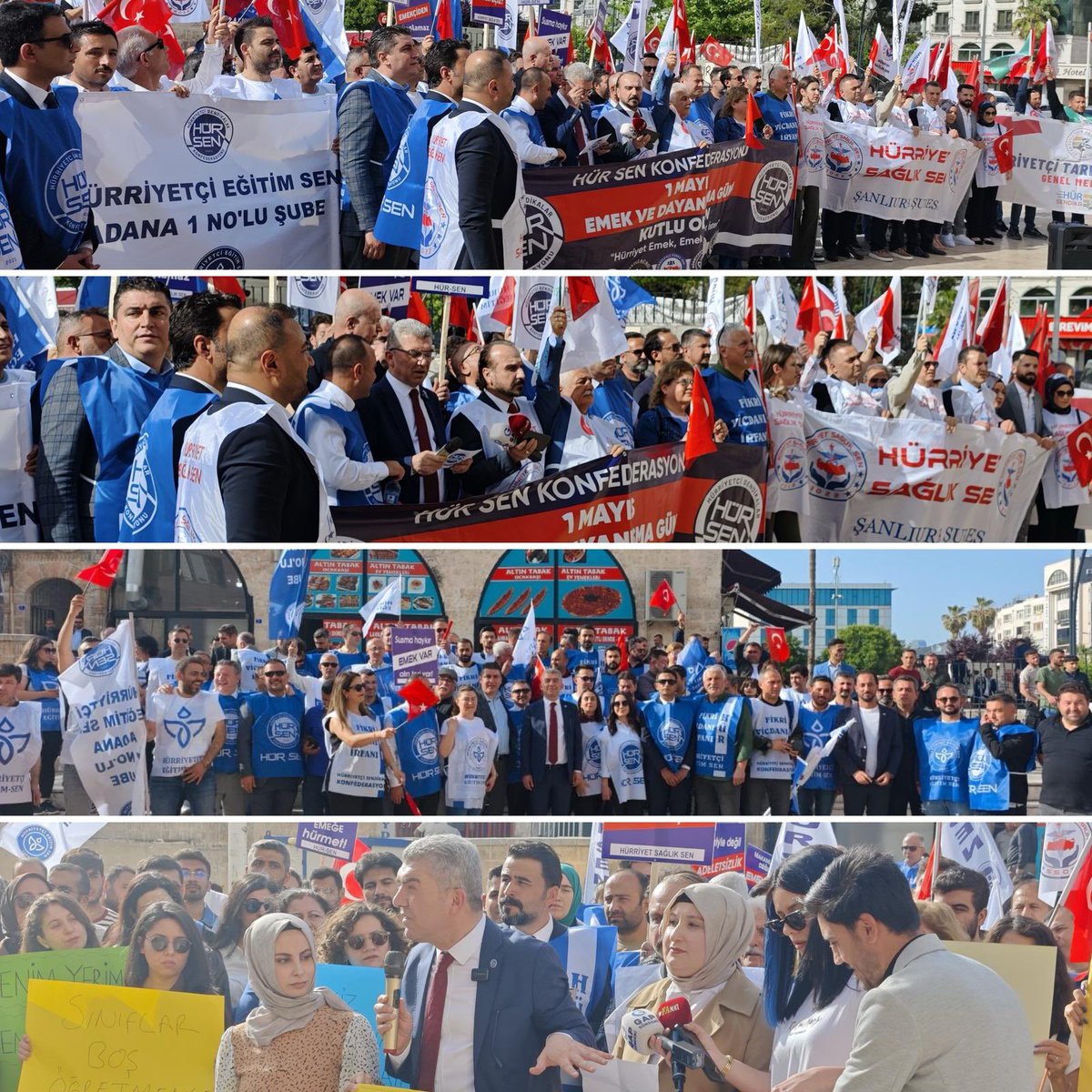 Hürriyetçi Eğitim Sen Sendikamızın Her Eylemi İsmi Gibi Hürdü, Hürriyet Kokardı... 
Biz...  
Sadece Biz, İstediğimiz İçin Meydanlara İner, Metnini Bizim Yazdığımız Konuşmaları Yapar, Herkesi Kendimize Hayran Bırakırız... 
Bu Defa Bu Güzel Eylemin Mimarları Şanlıurfa