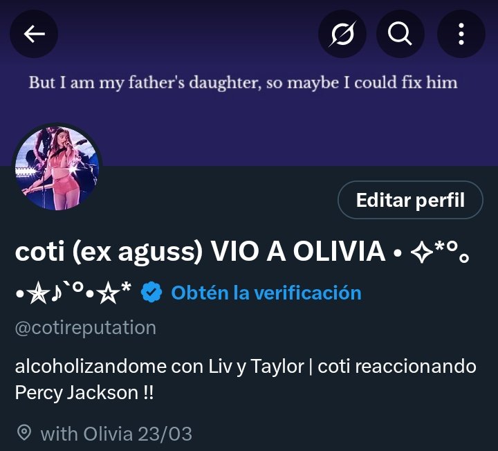 coti (ex aguss) VIO A OLIVIA • ⁠✧⁠*°｡•⁠✯♪`°•⁠☆⁠* tweet media