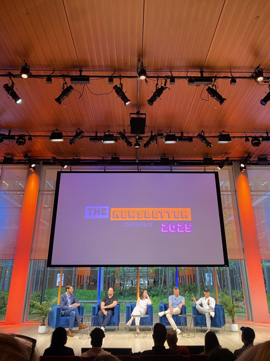 Was an honor to share the stage with great company at this year's <a href="/NewsletterConf/">The Newsletter Conference</a> . 

Thank you to <a href="/jwatkins520/">Jesse Watkins</a> &amp; <a href="/ryansager/">Ryan Sager 🔎</a> for putting together a great event for this industry once again and for getting me on stage for the first and hopefully not last time in my career!