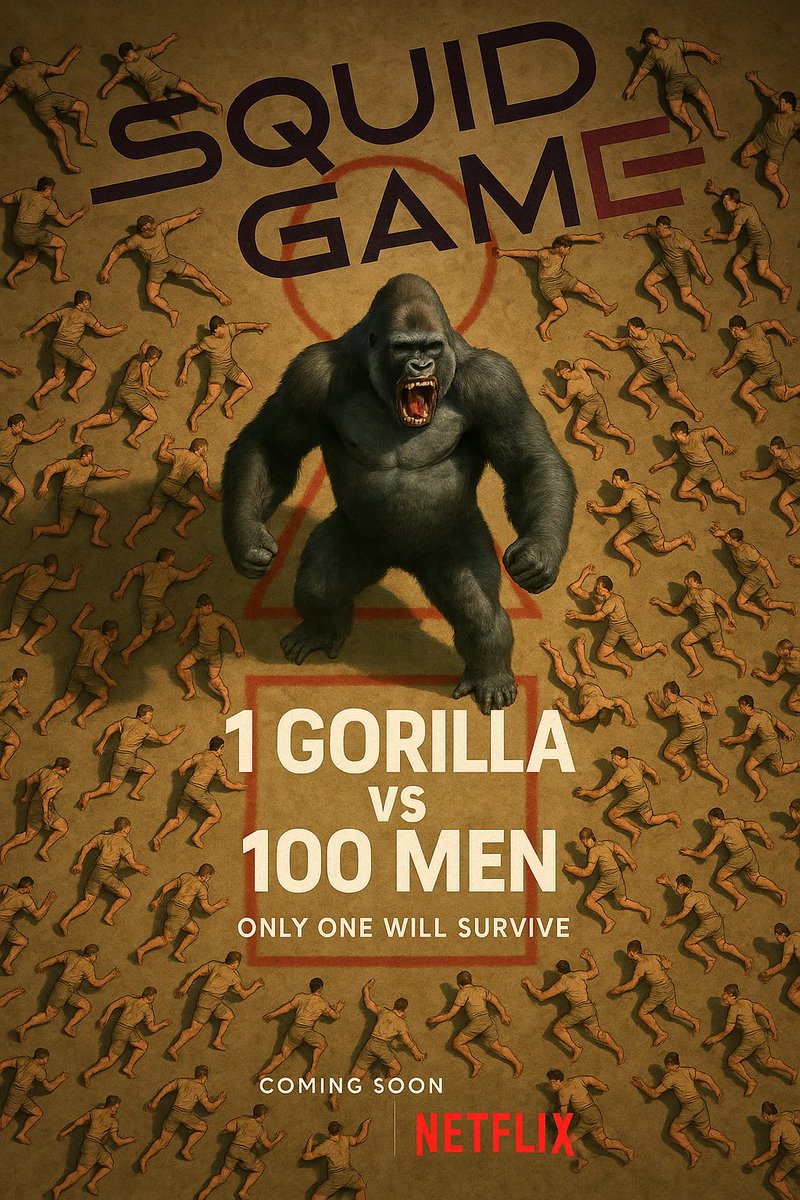 itsTimDent's tweet photo. Hear me out.
Squid Game, the gorilla. https://t.co/1kL7OkorGa