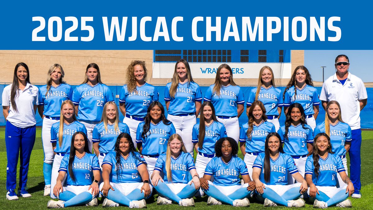 🥎<a href="/WranglerSB/">Odessa College Softball</a> the 2025 WJCAC Champs!!! Odessa goes a perfect 24-0 in conference play. 
#OCWranglers #WranglerNation