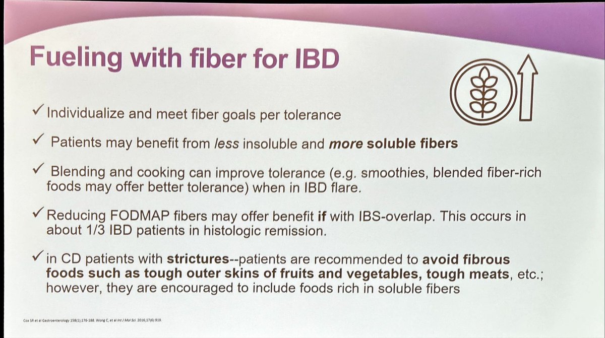 Nutritional Therapy for IBD (@ntforibd) on Twitter photo When it comes to fiber in #IBD, there isn’t a one-size-fits-all approach
<a href="/KateScarlata_RD/">Kate Scarlata, MPH, RDN</a> presents important work from <a href="/DrHArmstrong/">Dr. Heather Armstrong</a> & colleagues - more tomorrow at a session on the downsides of high fiber consumption
#DDW2025 <a href="/DDWMeeting/">Digestive Disease Week</a> When it comes to fiber in #IBD, there isn’t a one-size-fits-all approach
<a href="/KateScarlata_RD/">Kate Scarlata, MPH, RDN</a> presents important work from <a href="/DrHArmstrong/">Dr. Heather Armstrong</a> & colleagues - more tomorrow at a session on the downsides of high fiber consumption
#DDW2025 <a href="/DDWMeeting/">Digestive Disease Week</a>