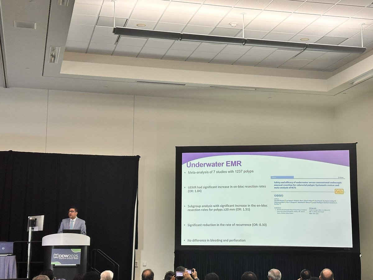 Fouad Jaber, MD, MS (@fouadsjaber) on Twitter photo 💫 Dr. <a href="/BilalMohammadMD/">Mohammad Bilal, MD</a> giving an amazing talk about EMR vs. ESD for colon polyps
<a href="/DDWMeeting/">Digestive Disease Week</a> #DDW2025 <a href="/ASGEendoscopy/">ASGE GI Endoscopy</a> <a href="/AmCollegeGastro/">ACG</a>
#GITwitter <a href="/CUGastroHep/">CU Division of Gastroenterology and Hepatology</a> <a href="/CUDeptMedicine/">CU Department of Medicine</a> 💫 Dr. <a href="/BilalMohammadMD/">Mohammad Bilal, MD</a> giving an amazing talk about EMR vs. ESD for colon polyps
<a href="/DDWMeeting/">Digestive Disease Week</a> #DDW2025 <a href="/ASGEendoscopy/">ASGE GI Endoscopy</a> <a href="/AmCollegeGastro/">ACG</a>
#GITwitter <a href="/CUGastroHep/">CU Division of Gastroenterology and Hepatology</a> <a href="/CUDeptMedicine/">CU Department of Medicine</a>