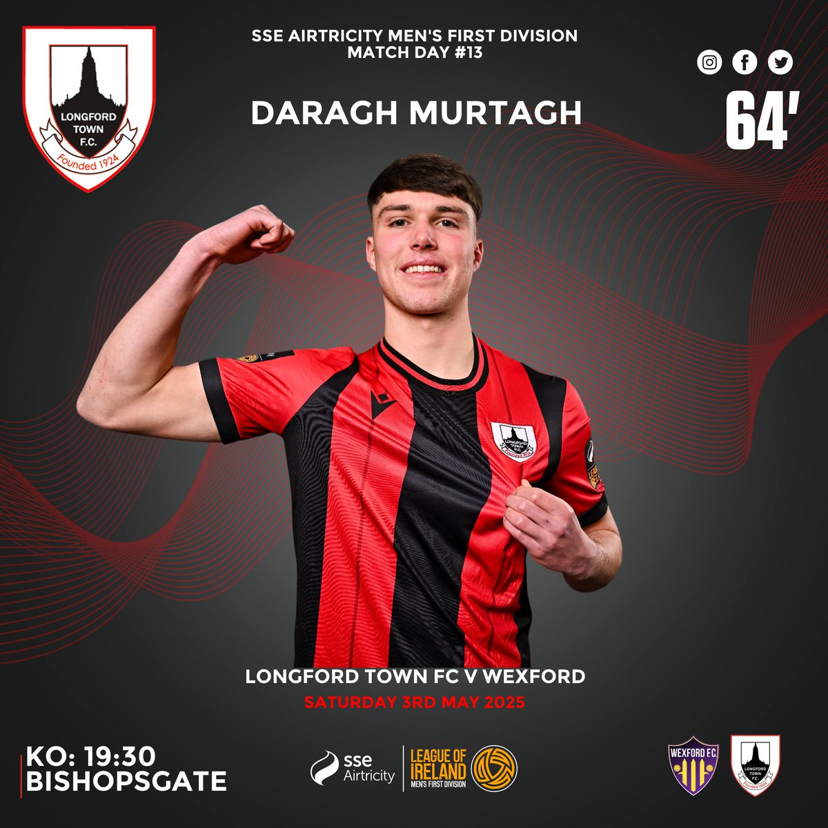 ⏱64' - GOOOOAAAALLLL!!!! DARAGH MURTAGH SCORES FOR LONGFORD TOWN!

Longford Town 1-0 Wexford

#Town2025 | #CmonDeTown | 🔴⚫