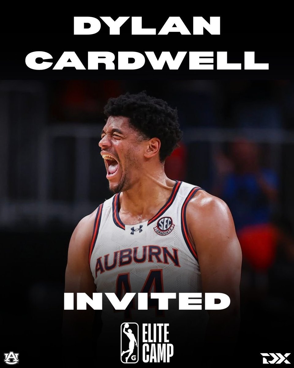 Dylan Cardwell has received a G League Elite Camp invitation, I’m told.

The 6’11” 255-pound strong-framed big man started all 38 games for Auburn throughout their Final Four run.

Makes winning plays and grades well analytically despite box score stats not jumping off the page.