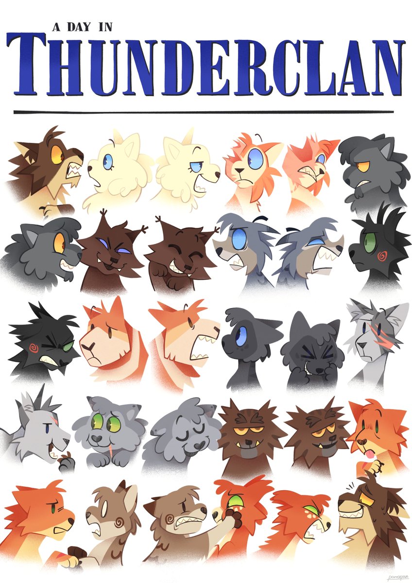 parrcepan's tweet image. thunderclan gossips 

#warriorcats