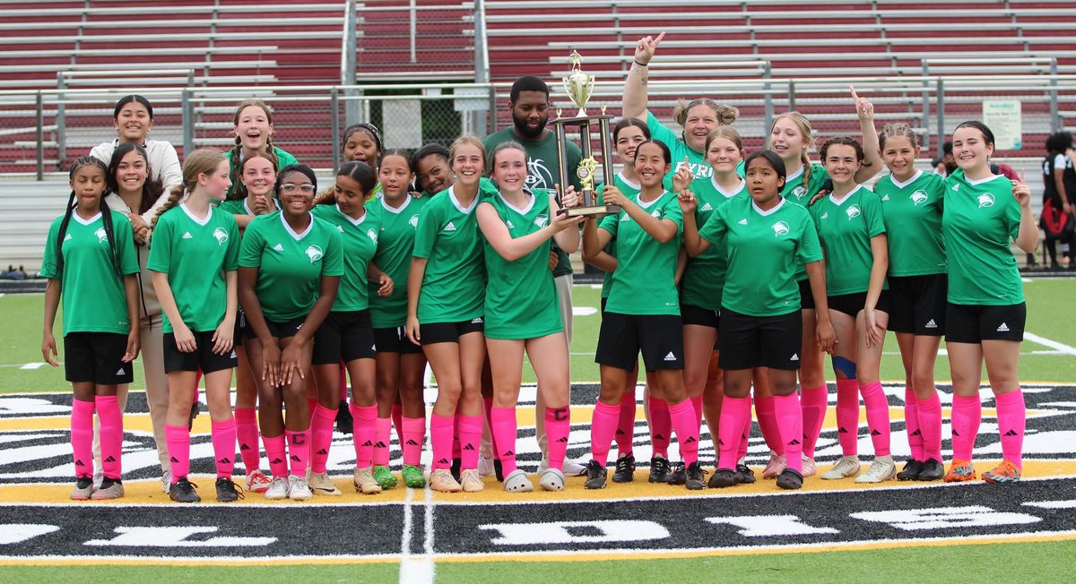 BibbAthletics's tweet image. Congratulations to Byron Middle School for winning the Middle School Girls' Soccer Championship! The Eagles outlasted runner-up @HMS__Athletics with a 1-0 win on a late penalty kick.