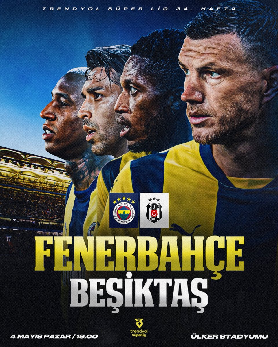 🆚 Beşiktaş  
🗓 4 Mayıs Pazar 
🕖 19.00 
🏟 <a href="/ulkerstadyumu/">Ülker Stadyumu</a>
📲 #FBvBJK