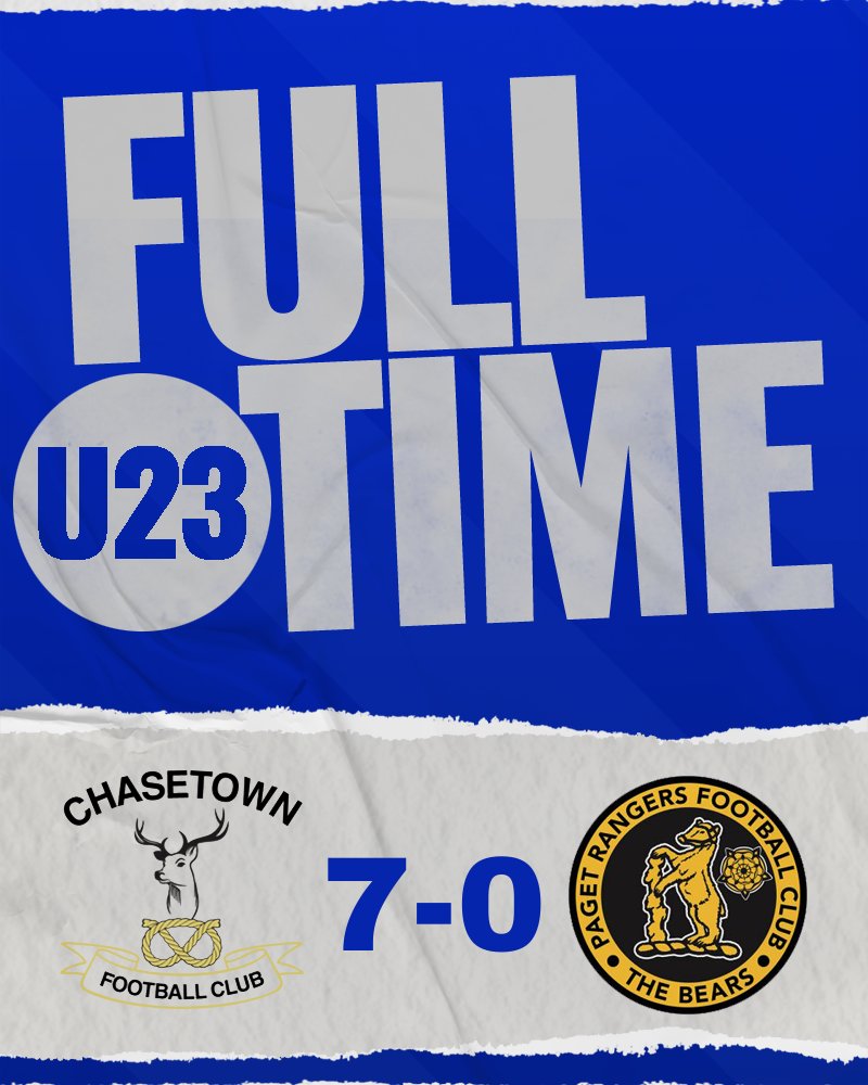 FT: Chasetown U23 7-0 Paget Rangers Development; The Scholars finish top of the league stage and move onto the Semi-finals of the Challenge Trophy.