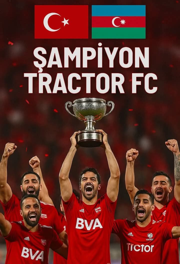 İran Süper Ligi'nde Şampiyon olan Türk Takımı TRACTOR, İran'da yaşayan 35 Milyon Türk ve Azerbaycan Türkü büyük sevinç yaşadı. 

100 bin kişiyle Tebrizde bulunan Stadları dolduran taraftarlar her maçta Türk olduklarını haykırıyorlar.🇹🇷

Türklerin gururu olan Tractor