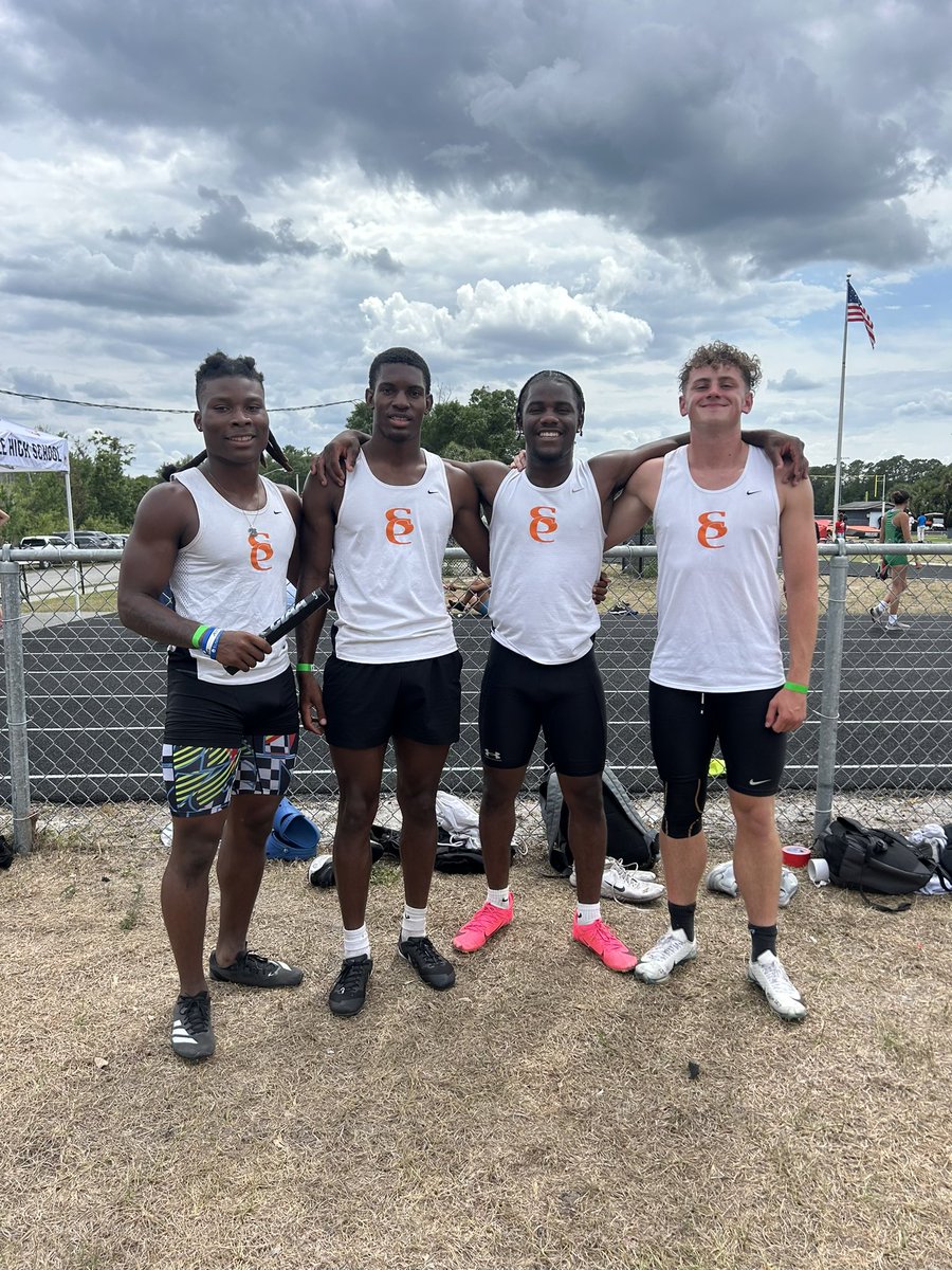 Re-Broke our 41.8 School Record and Auto Qualifying for States at Seminole Regional Track Meet