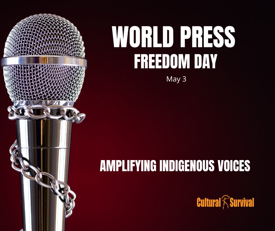 CSORG's tweet image. On May 3, World #PressFreedom Day, we are excited to announce #CulturalSurvival’s Indigenous Journalism Fellowship, aiming to support investigating and reporting on pressing environmental and social issues impacting Indigenous communities.
cs.org/news/meet-our-…