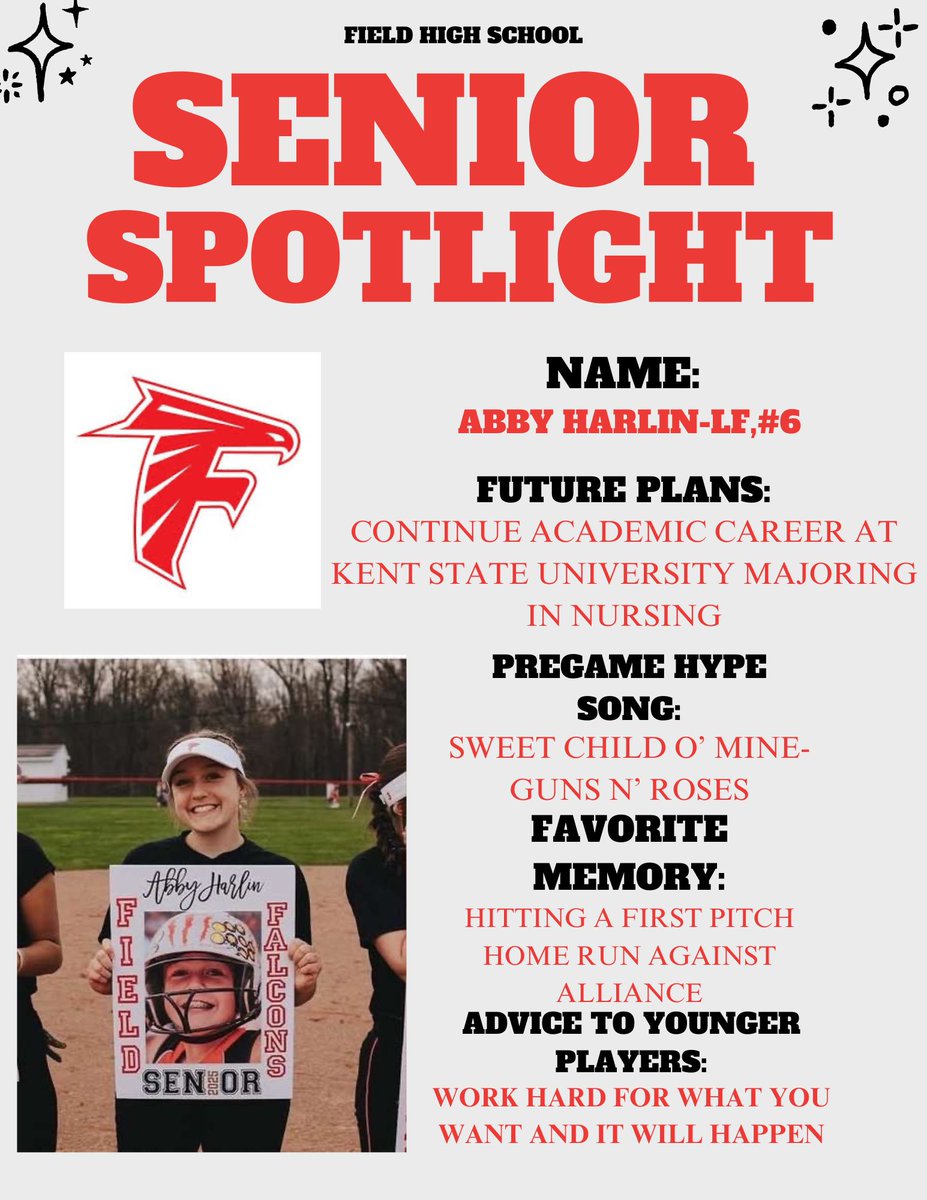 Senior Spotlight Abby Harlin🥎