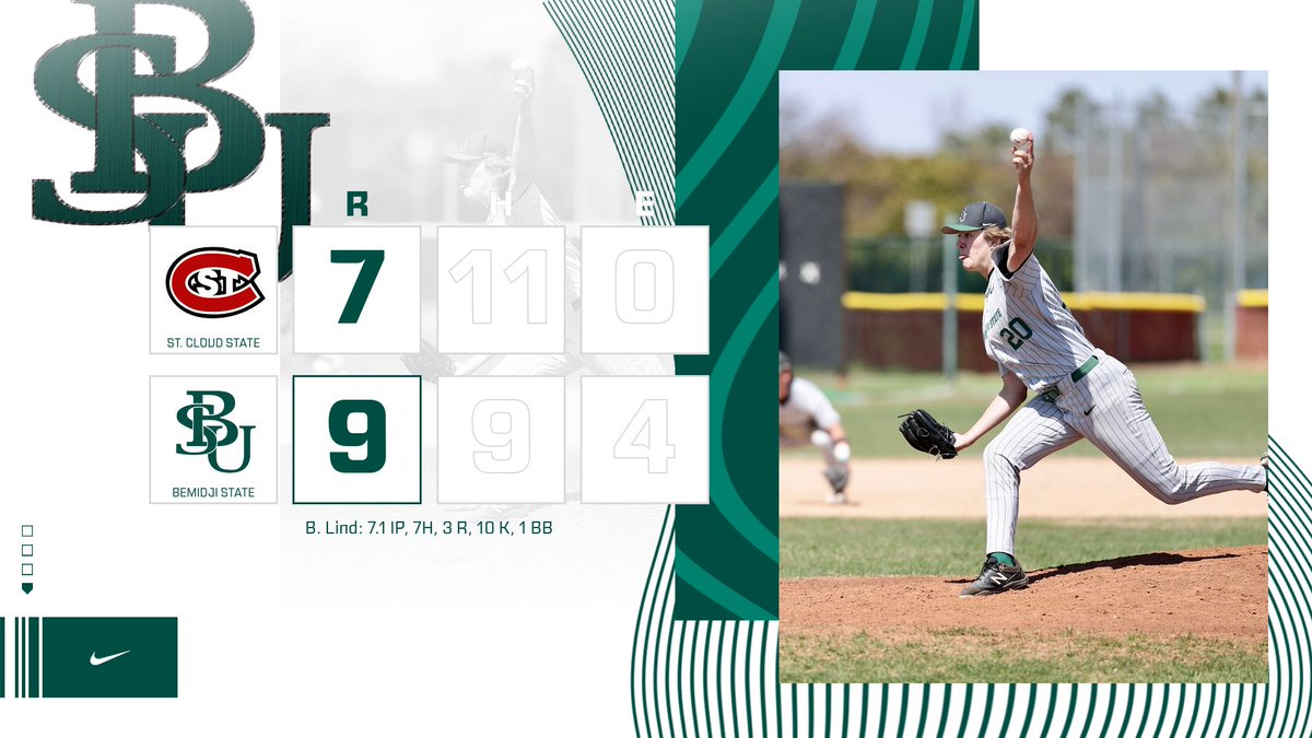 Beavers send off their seniors with their first win over St. Cloud State since 2018!

Senior Brandon Lind throws a gem with 7.1 IP, 7 H, 3 R, 10 K, 1 BB and senior Ty Schulte collects his first career save!

#GoBeavers #BeaverTerritory