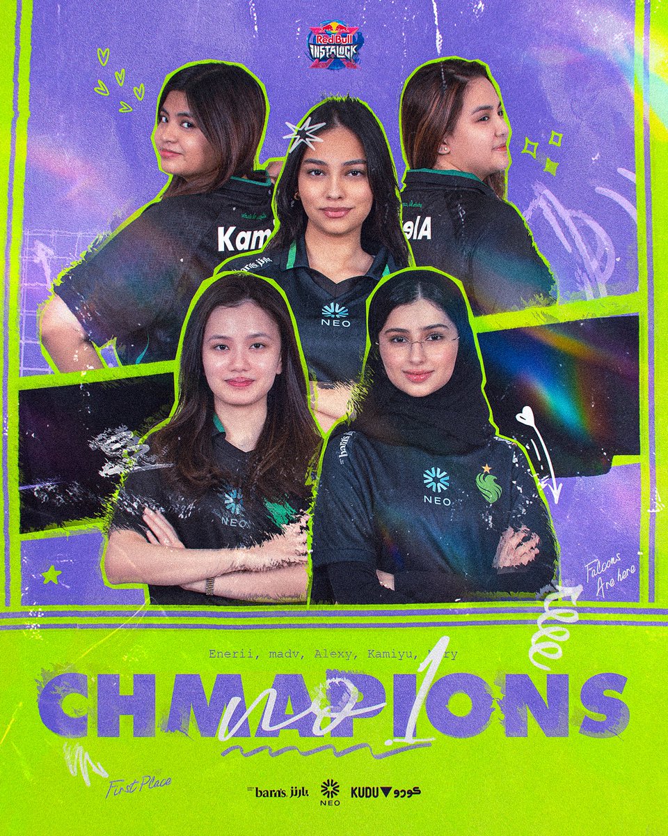 🏆 WE ARE THE CHAMPIONS 🏆

فـالـكونـز ڤـيـجا أبـطـال بطولة #RedBullInstalock 🤩🦅

#FalconsAreHere