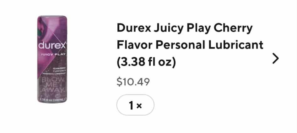 The one person that said Flavored sex lube was correct. The product name alone "Juicy Play" brings forth so many mental images.