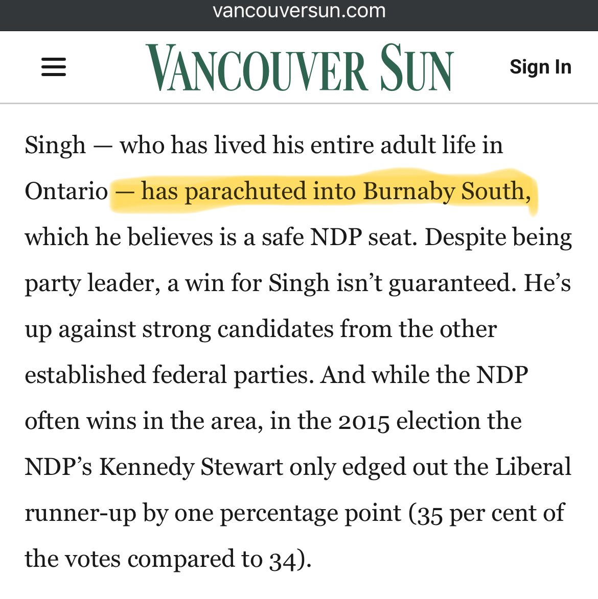TDot Resident (@tdotresident) on Twitter photo Andrew Scheer was clearly against “parachute candidates” in 2019… I wonder what changed? Andrew Scheer was clearly against “parachute candidates” in 2019… I wonder what changed?