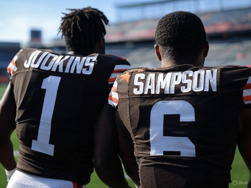NFLNotify's tweet image. Will Quinshon Judkins and Dylan Sampson be a top 5 RB duo in 2025?