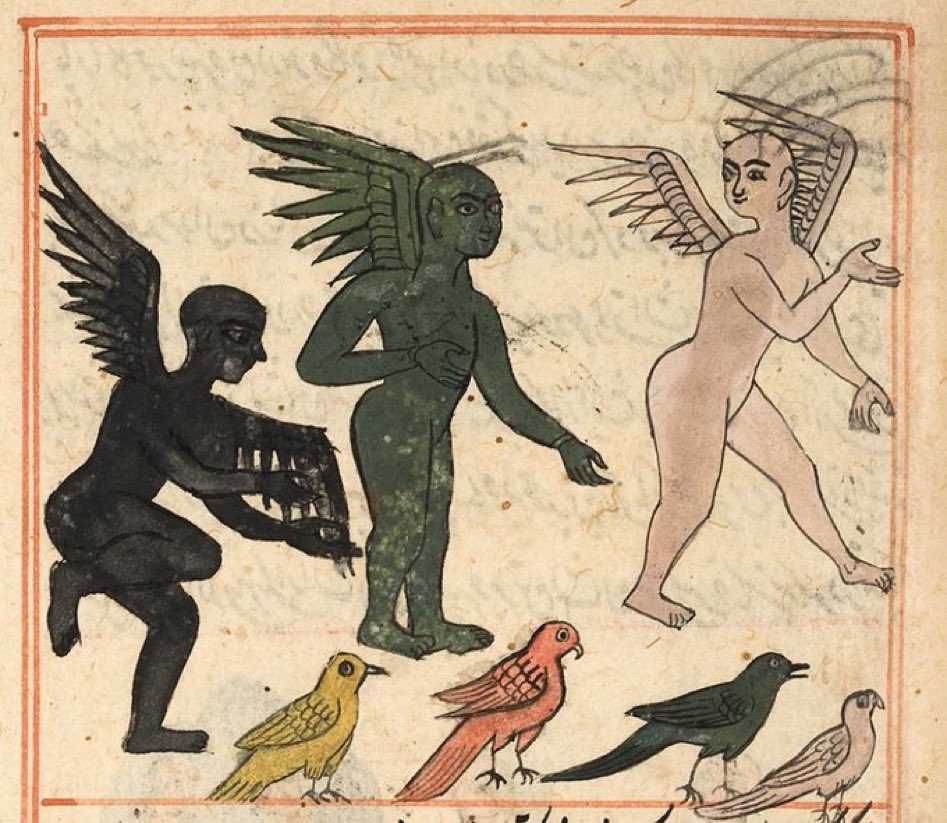 in the oldest stories about the jinn they are described as either winged or flying on winged steeds.

But my favorite lore says they fly atop crows and pelt passerby humans with rocks when annoyed. Honestly, i get it. It’d do the same