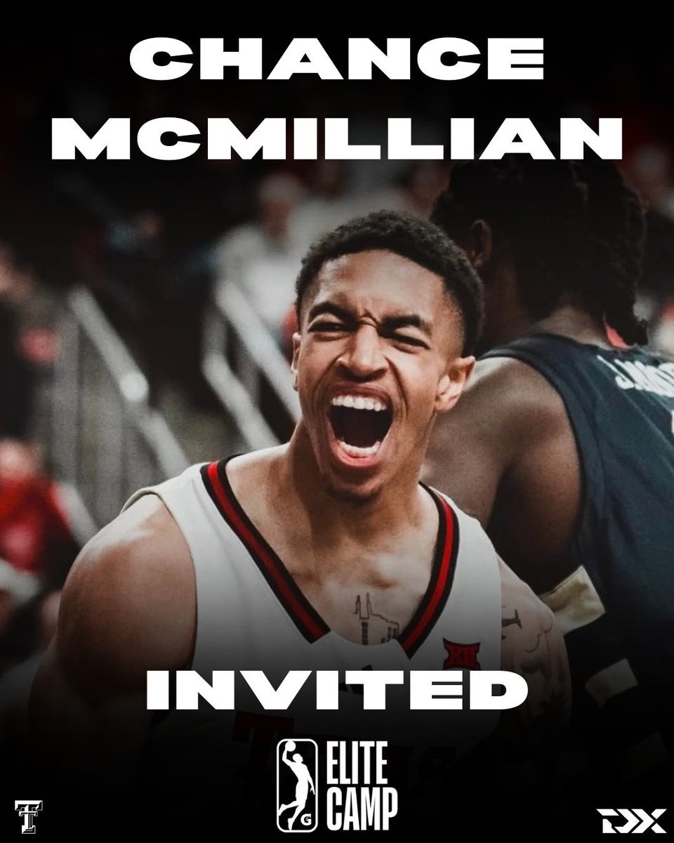 Texas Tech’s Chance McMillian has received a G League Elite Camp invitation, I’m told.

The 6’2 ½" sniper boasted ridiculous shooting splits this season — 64.2% from two, 43.3% from three (5+ attempts per game), 88.5% from the stripe.

2nd Team All-Big XII + Portsmouth selection.