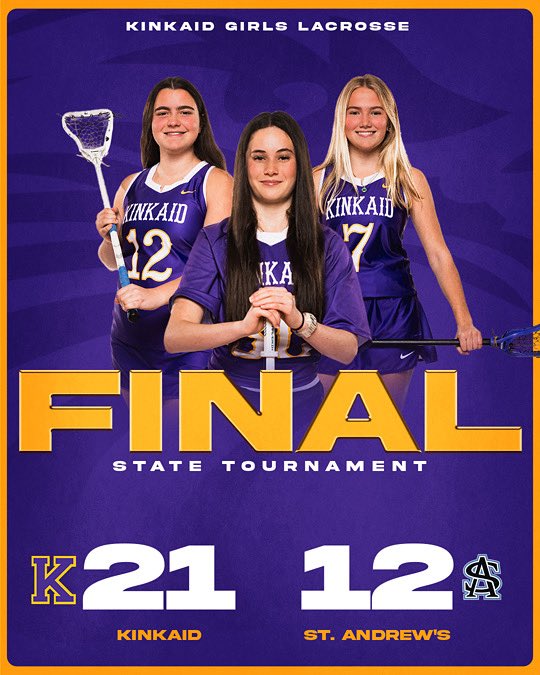 Huge congrats to our Falcons girls lacrosse team on their big win over St. Andrew’s today! 🥍🔥 Up next: a quarterfinal showdown against Hockaday tomorrow at 10 AM ⏰ Let’s go, Falcons! 🦅 #TalonsUp #KinkaidLAX #WhereYouBelong
