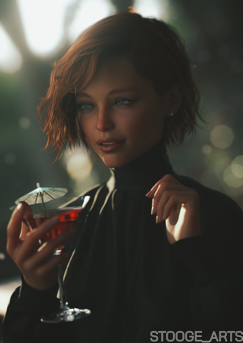 A Nice Warm Drink.
--
"Cherry Wine? Well I Do Love Red." - Anastasia
--
#DAZ3D #digitalart #3d #oc