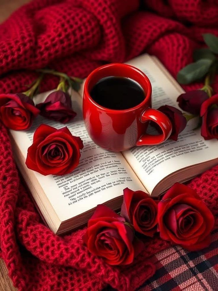Que la tarde se vista de amor, del perfume de las rosas, de un café y un bello poema...