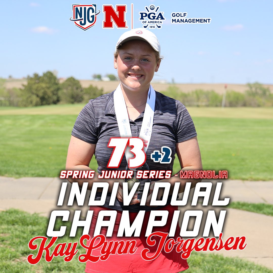 Nebraska Junior Golf (@nebjuniorgolf) on Twitter photo ๐ #SJS Magnolia Individual Champ
Mindenโs <a href="/KayLynnJorgens1/">KayLynn Jorgensen</a> picks up her second individual win of the spring with a 73 (+2) at <a href="/TableCreek/">Table Creek</a>!
Great playing all series long, KayLynn! ๐
<a href="/UNLPGM/">UNL PGA Golf Management</a> | #SJS ๐ #SJS Magnolia Individual Champ
Mindenโs <a href="/KayLynnJorgens1/">KayLynn Jorgensen</a> picks up her second individual win of the spring with a 73 (+2) at <a href="/TableCreek/">Table Creek</a>!
Great playing all series long, KayLynn! ๐
<a href="/UNLPGM/">UNL PGA Golf Management</a> | #SJS