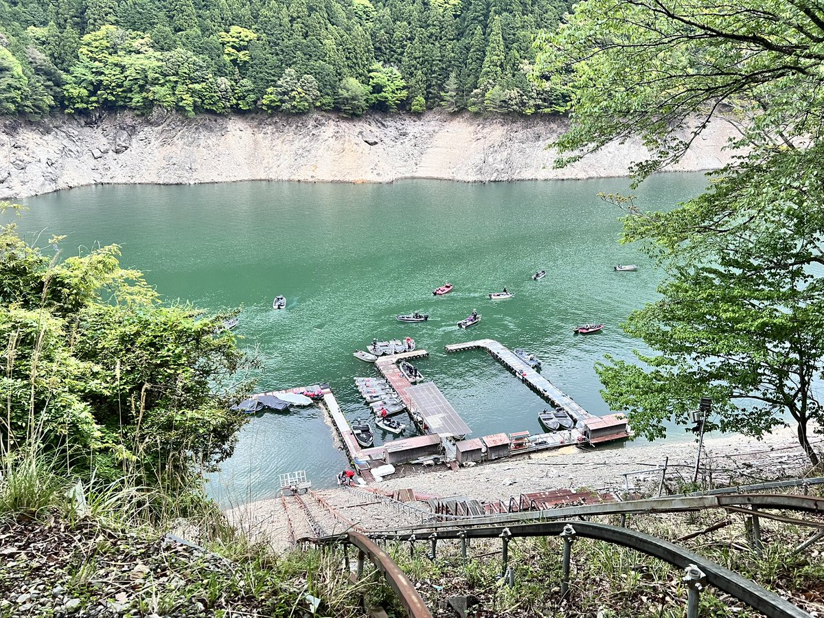 shikasan_914's tweet image. 楽しんできます♬.*ﾟ
 #Y企画
 #池原ダム
 #バス釣り