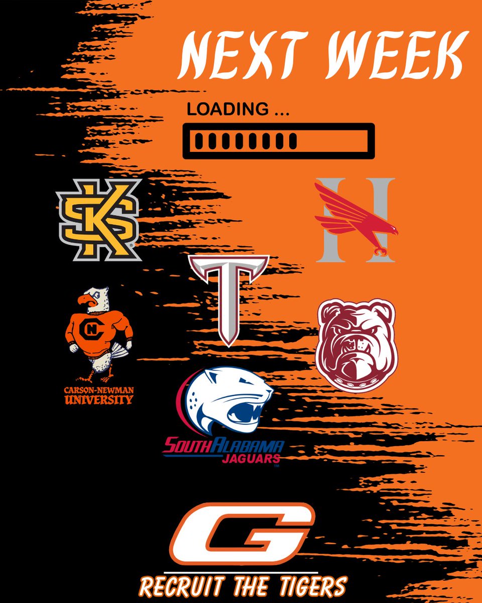 Preston Judah (@coach_judah) on Twitter photo Thanks to all the schools that stopped by to see the Tigers this week! Who's next...
<a href="/kennesawstfb/">Kennesaw State Football</a> <a href="/SouthAlabamaFB/">South Alabama Football 🏈</a> <a href="/TroyTrojansFB/">Troy Trojans Football 8x⚔️</a> <a href="/HawksFootball/">Huntingdon Football</a> <a href="/cnfootball/">Carson-Newman Football</a> <a href="/AamufbR/">Alabama A&M Football</a> Thanks to all the schools that stopped by to see the Tigers this week! Who's next...
<a href="/kennesawstfb/">Kennesaw State Football</a> <a href="/SouthAlabamaFB/">South Alabama Football 🏈</a> <a href="/TroyTrojansFB/">Troy Trojans Football 8x⚔️</a> <a href="/HawksFootball/">Huntingdon Football</a> <a href="/cnfootball/">Carson-Newman Football</a> <a href="/AamufbR/">Alabama A&M Football</a>