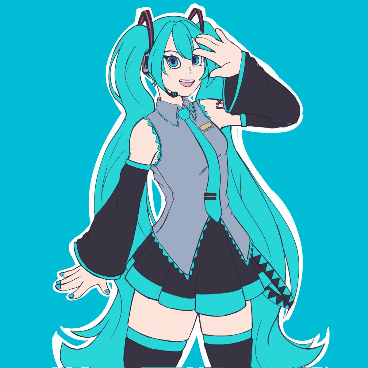 Tiene rato que no publico aqui, miren una miku que hice :3
