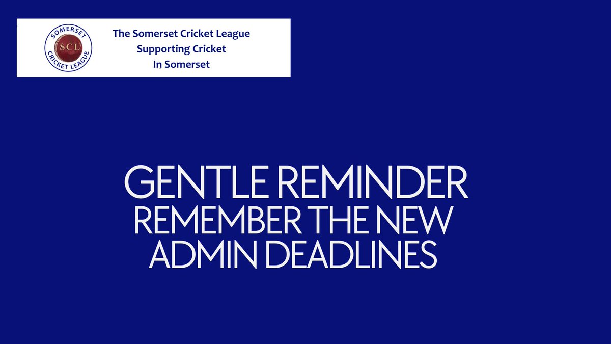 Somerset Cricket League (@somcricleague) on Twitter photo 