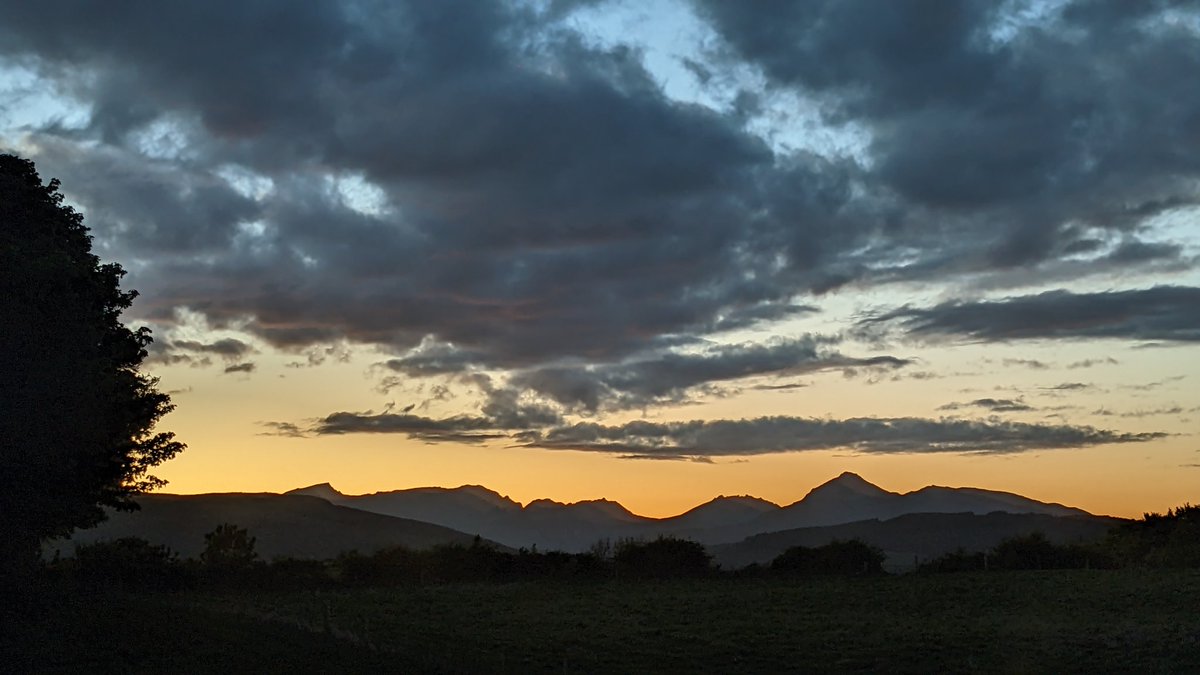 #Arran #mountain #sunset