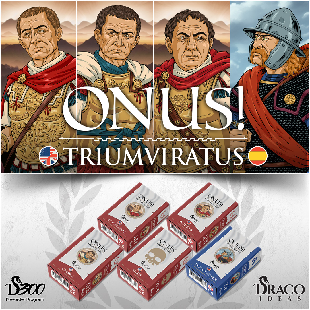 ONUS! Triumviratus
🔴Escenarios y trasfondo en un libro de más de 100 páginas
🔴 Con las ⚔ 5 nuevas cajas de ejército
🔴 Pompeyo, Julio César, Vercingétorix, Surena y más

¡Consíguelas aquí 👇
dracoideas.com/shop/es/16-onu…

#Juegosdemesa
#Wargames
<a href="/onusgame/">ONUS! The historical battle game</a>