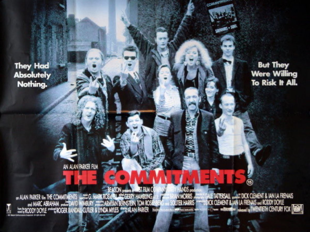 SaveRedlandLibr's tweet photo. 10pm TODAY on @BBCTwo 👉joint #TVFilmOfTheDay
The 1991 #Musical #Comedy #Drama film🎥 “The Commitments” directed by #AlanParker from a screenplay by #DickClement #IanLaFrenais & #RoddyDoyle
Based on #RoddyDoyle’s 1987 novel📖
🌟#RobertArkins #MichaelAherne #AngelineBall https://t.co/RHADPsqO83