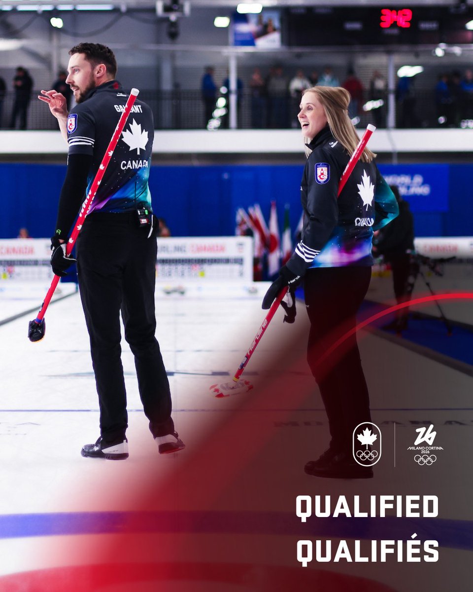 Team Canada (@teamcanada) on Twitter photo It's official! ✨
🥌 Jocelyn Peterman and Brett Gallant have qualified as #TeamCanada in mixed doubles curling for the <a href="/milanocortina26/">Milano Cortina 2026</a> Olympic Winter Games.
➡️ They finished sixth at the World Mixed Doubles Curling Championship held this past week.
<a href="/CurlingCanada/">Curling Canada</a> It's official! ✨
🥌 Jocelyn Peterman and Brett Gallant have qualified as #TeamCanada in mixed doubles curling for the <a href="/milanocortina26/">Milano Cortina 2026</a> Olympic Winter Games.
➡️ They finished sixth at the World Mixed Doubles Curling Championship held this past week.
<a href="/CurlingCanada/">Curling Canada</a>