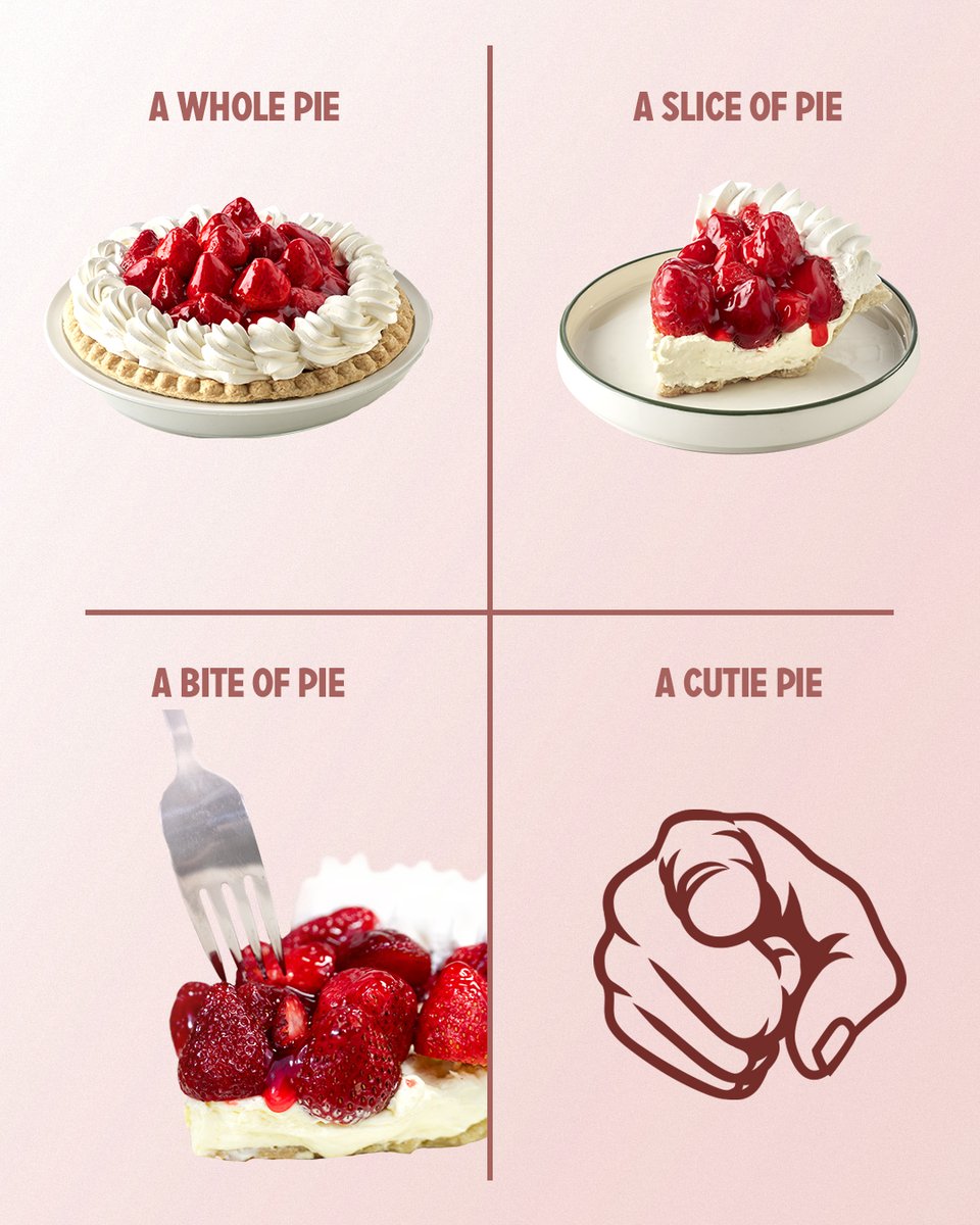 Send this to a cutie pie to let them know Strawberry Pie is back.❤️  🥧